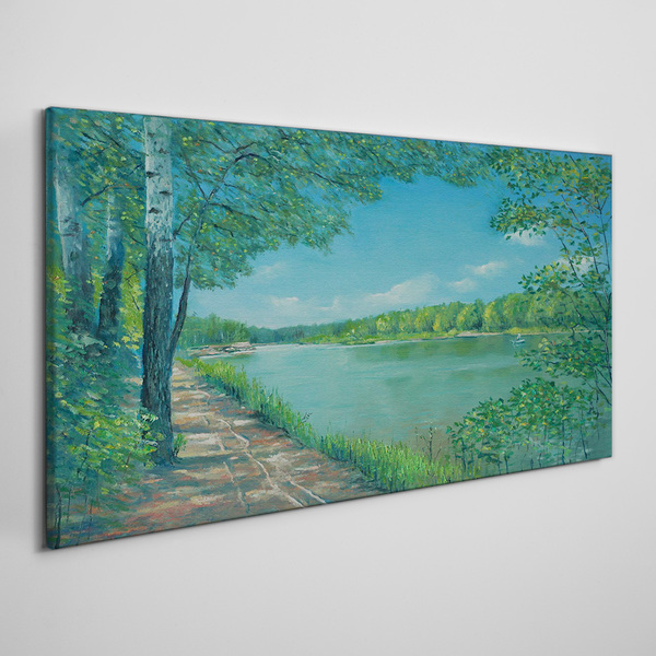 Obraz Canvas Spokojna ścieżka nad wodą