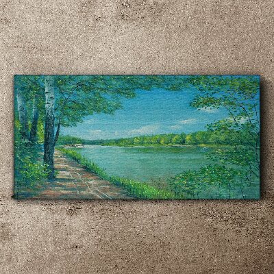 Obraz Canvas Spokojna ścieżka nad wodą