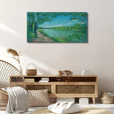 Obraz Canvas Spokojna ścieżka nad wodą