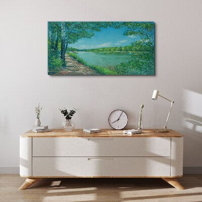 Obraz Canvas Spokojna ścieżka nad wodą