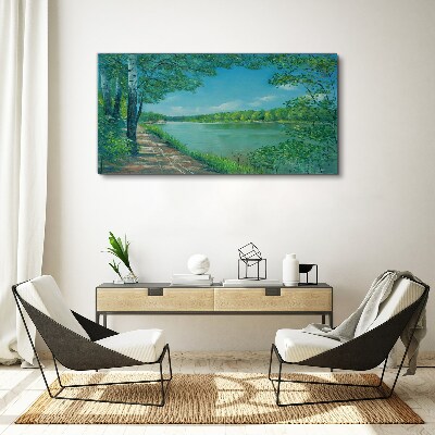 Obraz Canvas Spokojna ścieżka nad wodą