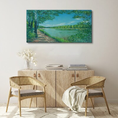 Obraz Canvas Spokojna ścieżka nad wodą