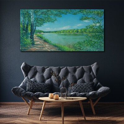 Obraz Canvas Spokojna ścieżka nad wodą