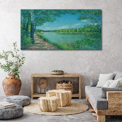 Obraz Canvas Spokojna ścieżka nad wodą