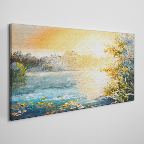 Obraz Canvas Poranny spokój nad rzeką