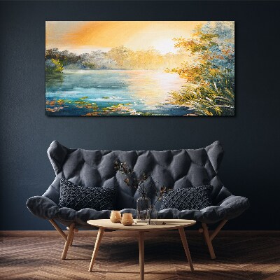 Obraz Canvas Poranny spokój nad rzeką