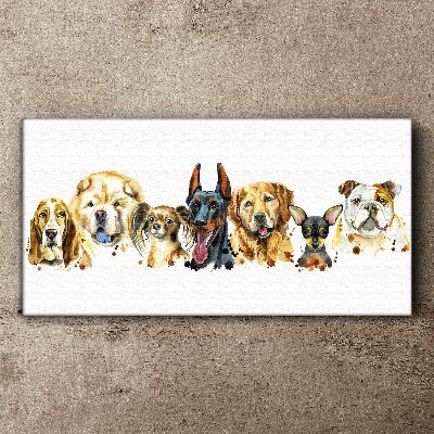 Obraz na Płótnie Malarstwo zwierzęta psy