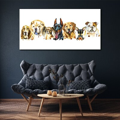 Obraz na Płótnie Malarstwo zwierzęta psy