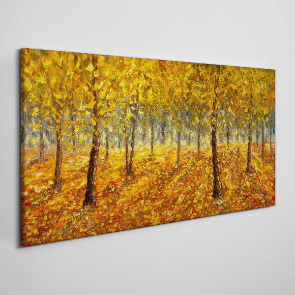 Obraz Canvas Złoty las w jesiennej aurze