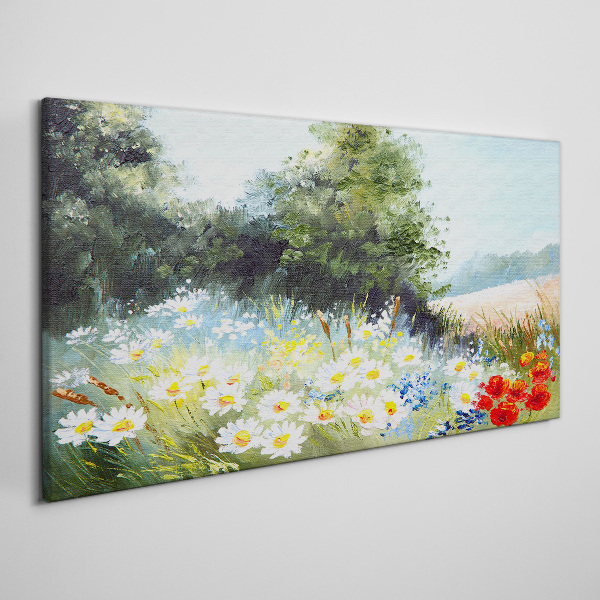 Obraz Canvas Letnie łąki w pełnym rozkwicie