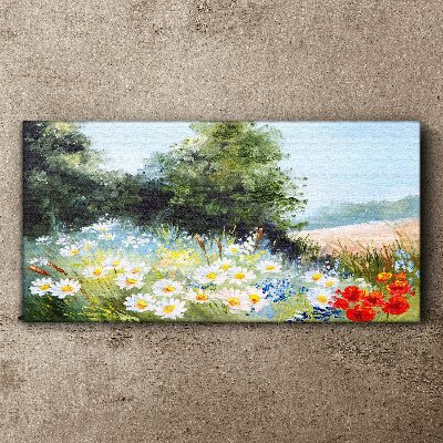 Obraz Canvas Letnie łąki w pełnym rozkwicie
