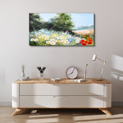 Obraz Canvas Letnie łąki w pełnym rozkwicie
