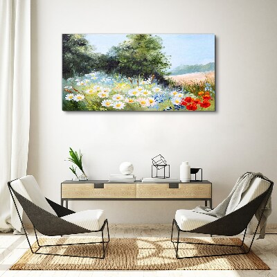 Obraz Canvas Letnie łąki w pełnym rozkwicie