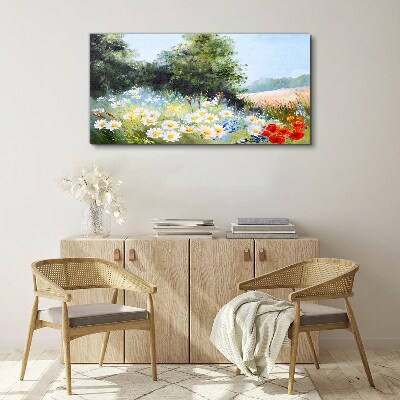 Obraz Canvas Letnie łąki w pełnym rozkwicie