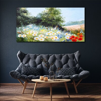 Obraz Canvas Letnie łąki w pełnym rozkwicie