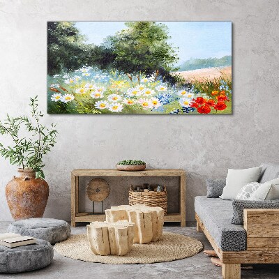 Obraz Canvas Letnie łąki w pełnym rozkwicie