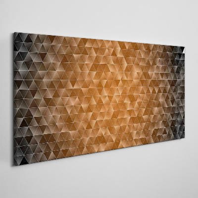 Obraz Canvas Geometria w odcieniach brązu
