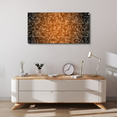 Obraz Canvas Geometria w odcieniach brązu