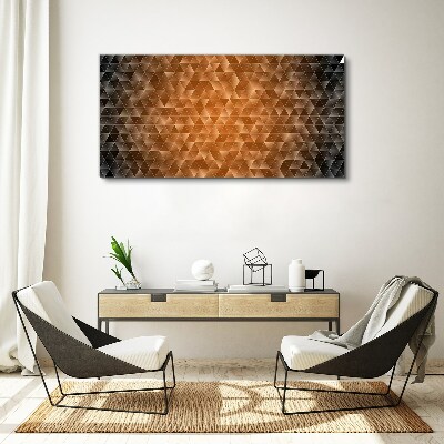 Obraz Canvas Geometria w odcieniach brązu