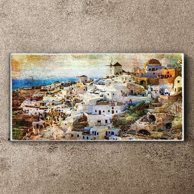 Obraz Canvas Santorini w Słońcu