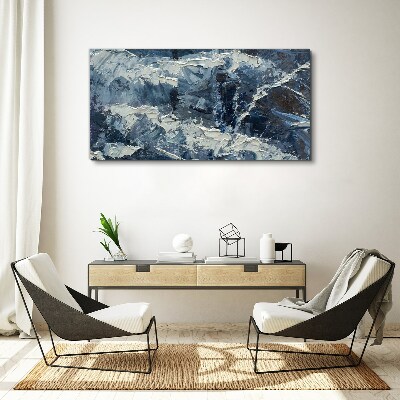 Obraz Canvas Zimowy pejzaż w odcieniach niebieskiego