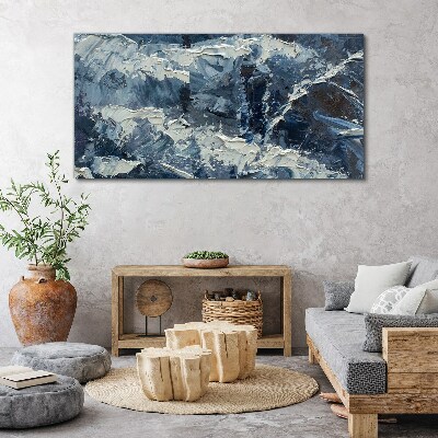 Obraz Canvas Zimowy pejzaż w odcieniach niebieskiego