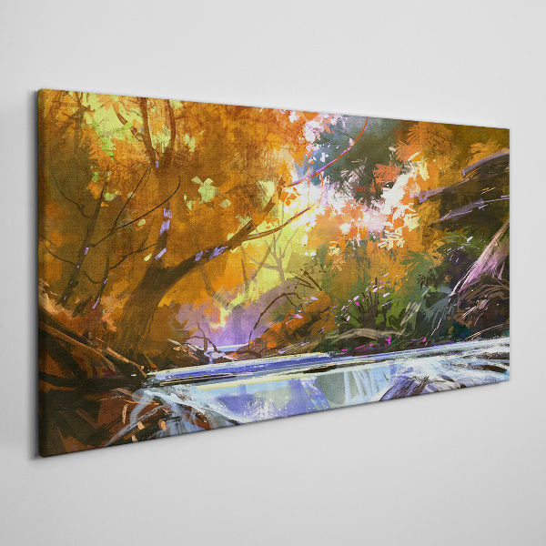 Obraz Canvas Jesienny pejzaż nad rzeką