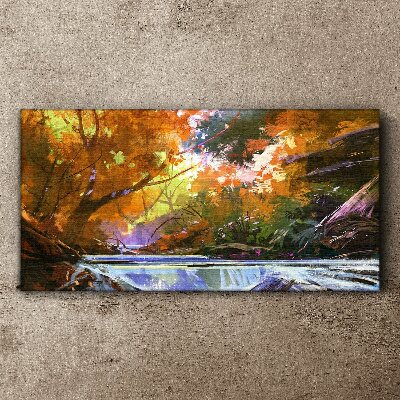 Obraz Canvas Jesienny pejzaż nad rzeką