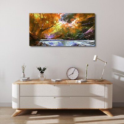 Obraz Canvas Jesienny pejzaż nad rzeką