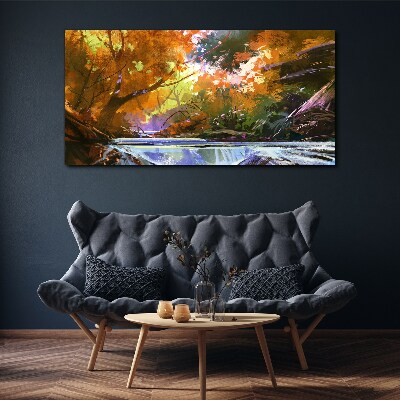 Obraz Canvas Jesienny pejzaż nad rzeką