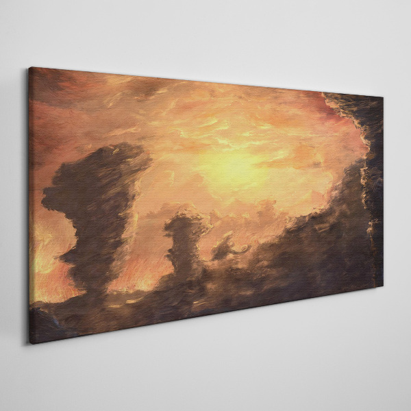 Obraz Canvas Zachód słońca nad chmurami