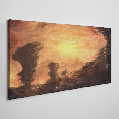 Obraz Canvas Zachód słońca nad chmurami