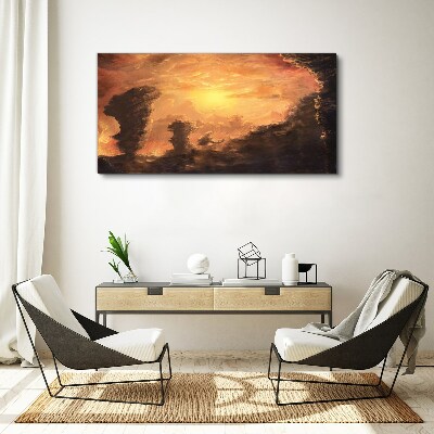 Obraz Canvas Zachód słońca nad chmurami