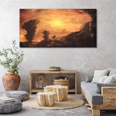 Obraz Canvas Zachód słońca nad chmurami