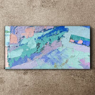 Obraz Canvas Abstrakcyjne pejzaże w pastelowych kolorach