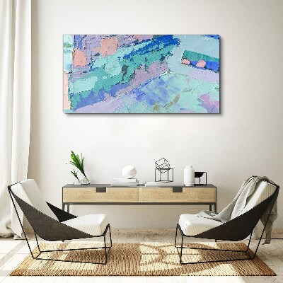 Obraz Canvas Abstrakcyjne pejzaże w pastelowych kolorach