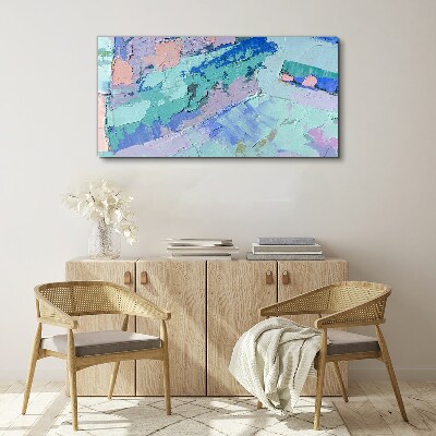 Obraz Canvas Abstrakcyjne pejzaże w pastelowych kolorach