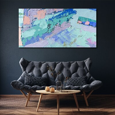 Obraz Canvas Abstrakcyjne pejzaże w pastelowych kolorach