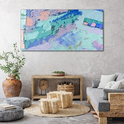 Obraz Canvas Abstrakcyjne pejzaże w pastelowych kolorach