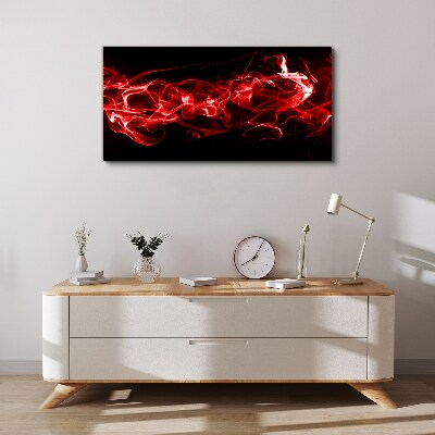 Obraz Canvas Tańczące czerwone smugi