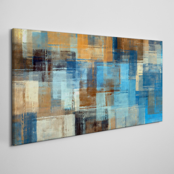 Obraz Canvas Abstrakcyjna mozaika niebieskich tonów