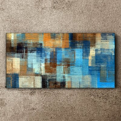 Obraz Canvas Abstrakcyjna mozaika niebieskich tonów