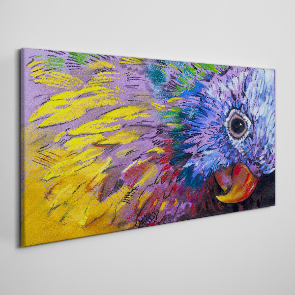 Obraz Canvas Kolorowy portret papugi