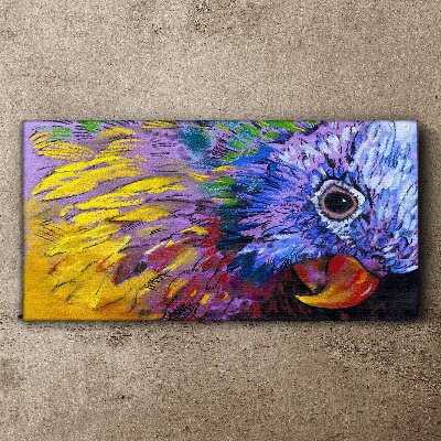 Obraz Canvas Kolorowy portret papugi