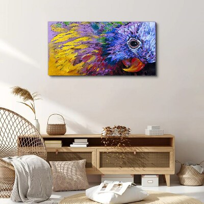 Obraz Canvas Kolorowy portret papugi