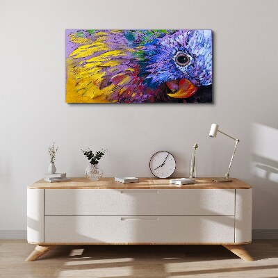 Obraz Canvas Kolorowy portret papugi