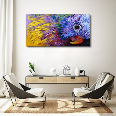 Obraz Canvas Kolorowy portret papugi