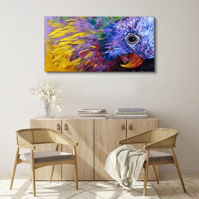 Obraz Canvas Kolorowy portret papugi