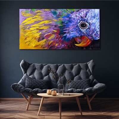 Obraz Canvas Kolorowy portret papugi