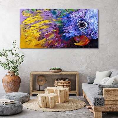Obraz Canvas Kolorowy portret papugi